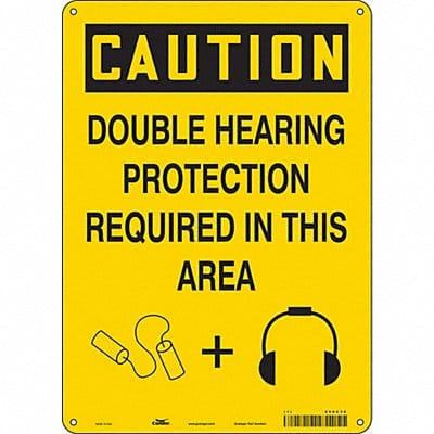 J6949 Safety Sign 14 inx10 in Polyethylene
