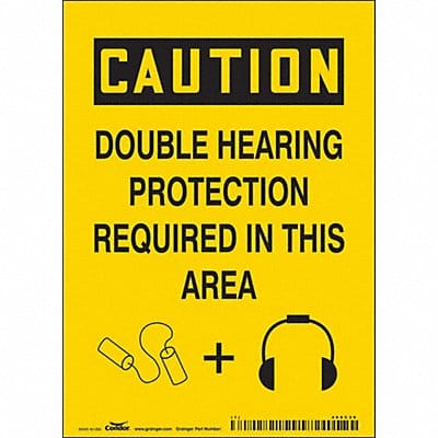 J6949 Safety Sign 7 inx5 in Vinyl