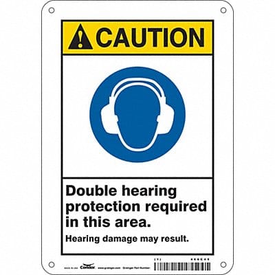 Safety Sign 10 inx7 in Polyethylene