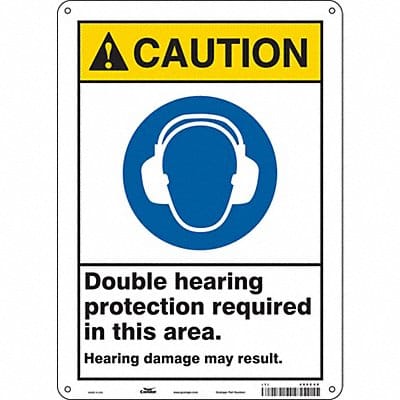 Safety Sign 14 inx10 in Polyethylene