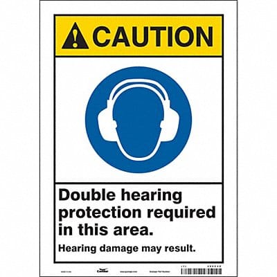Safety Sign 14 in x 10 in Vinyl