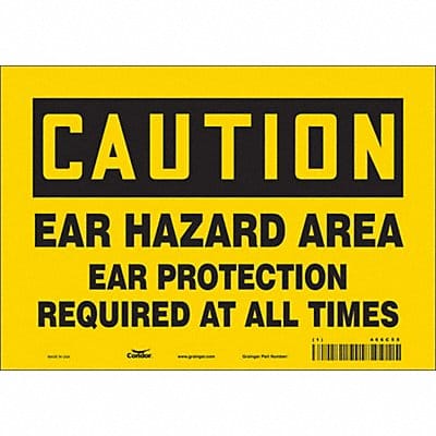 Safety Sign 7 in x 10 in Vinyl
