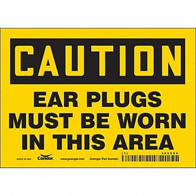 Safety Sign 5 inx7 in Vinyl