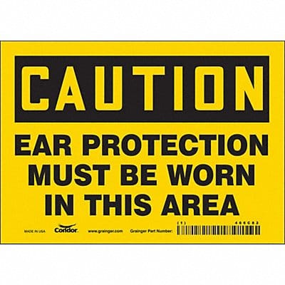 Safety Sign 5 inx7 in Vinyl