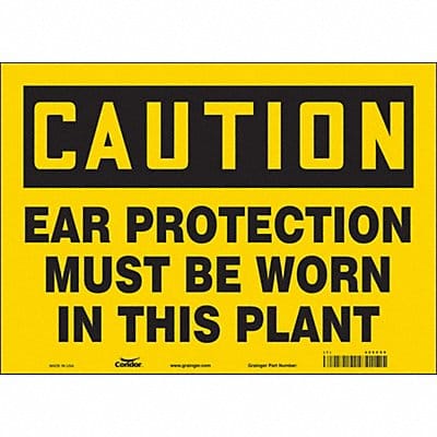 Safety Sign 10 in x 14 in Vinyl