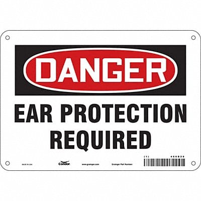 Safety Sign 7 in x 10 in Polyethylene