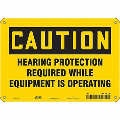 Safety Sign 7 inx10 in Polyethylene