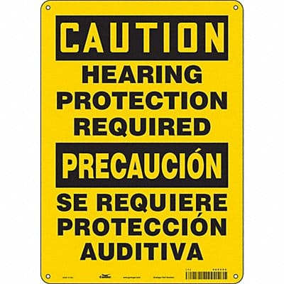 Safety Sign 14 in x 10 in Aluminum