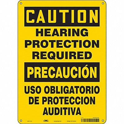 Safety Sign 14 inx10 in Polyethylene