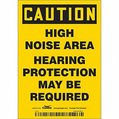 Safety Sign 5in x 3.5in Vinyl