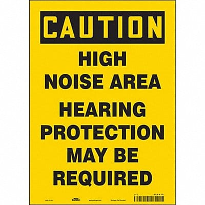 Safety Sign 14 in x 10 in Vinyl