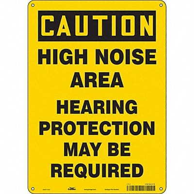 Safety Sign 14 in x 10 in Aluminum