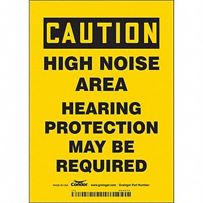 Safety Sign 7 inx5 in Vinyl