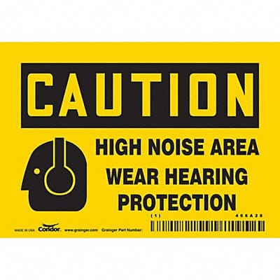 Safety Sign 3 1/2 inx5 in Vinyl