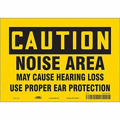 Safety Sign 7 inx10 in Vinyl