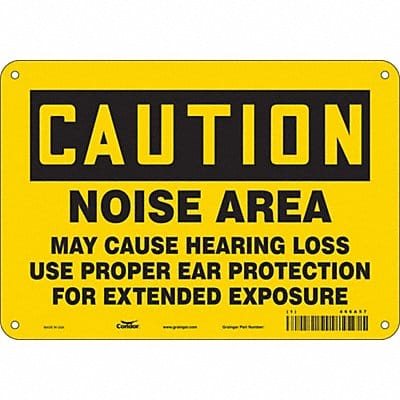 Safety Sign 7 in x 10 in Aluminum
