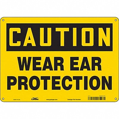 Safety Sign 10 inx14 in Polyethylene