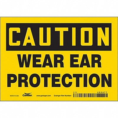 Safety Sign 5 in x 7 in Vinyl