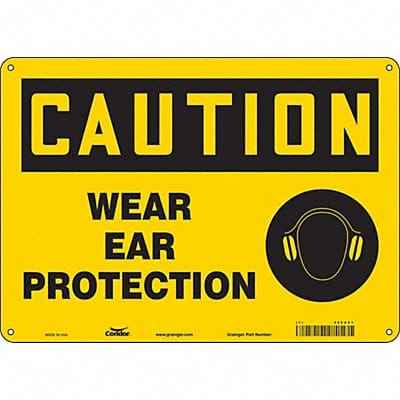Safety Sign 10 in x 14 in Polyethylene