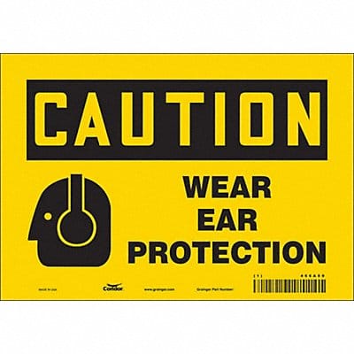 Safety Sign 7 in x 10 in Vinyl