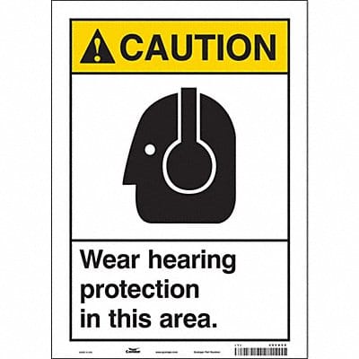 Safety Sign 14 in x 10 in Vinyl