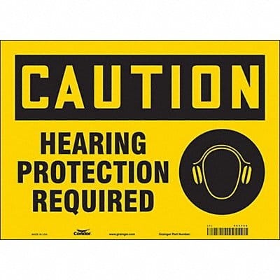 Safety Sign 10 inx14 in Vinyl