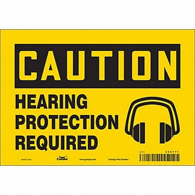 Safety Sign 7 inx10 in Vinyl