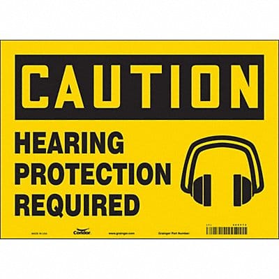 Safety Sign 10 inx14 in Vinyl
