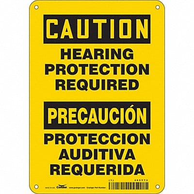 Safety Sign 10 in x 7 in Aluminum