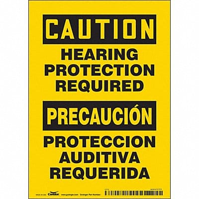 Safety Sign 7 inx5 in Vinyl