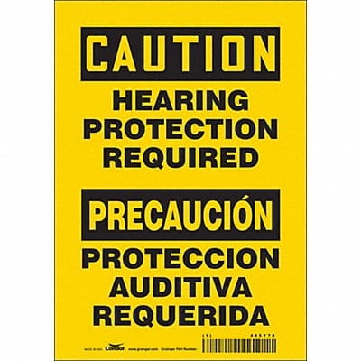 Safety Sign 10 inx7 in Vinyl