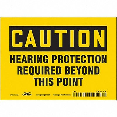 Safety Sign 5 inx7 in Vinyl