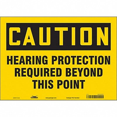 Safety Sign 10 inx14 in Vinyl