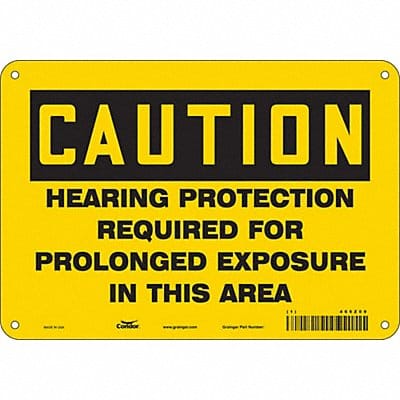 Safety Sign 7 inx10 in Polyethylene