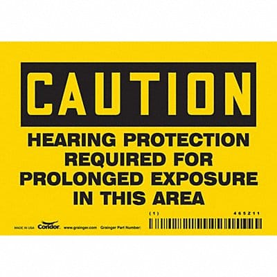 Safety Sign 3.5in x 5in Vinyl
