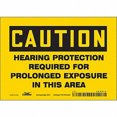 Safety Sign 5 inx7 in Vinyl