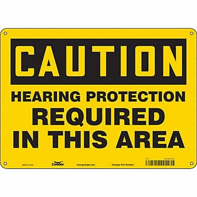 Safety Sign 10 inx14 in Polyethylene