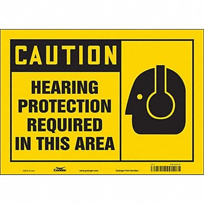 Safety Sign 10 inx14 in Vinyl