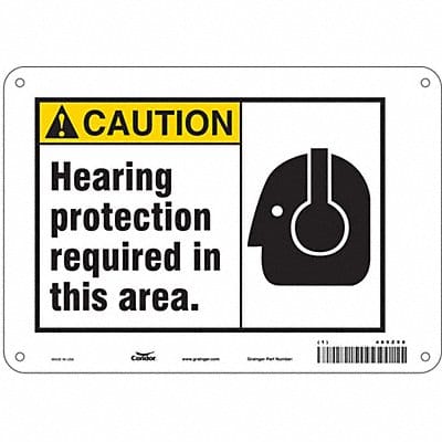 Safety Sign 7 inx10 in Polyethylene