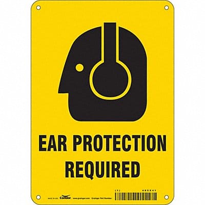 Safety Sign 10 inx7 in Aluminum