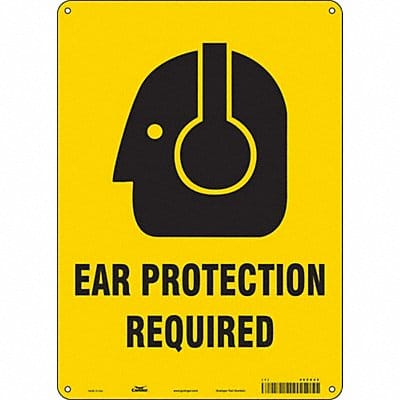 Safety Sign 14 in x 10 in Polyethylene
