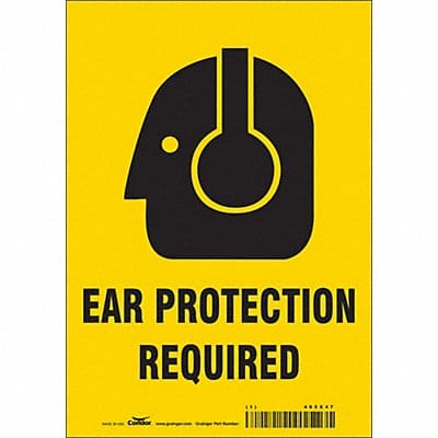 Safety Sign 10 in x 7 in Vinyl