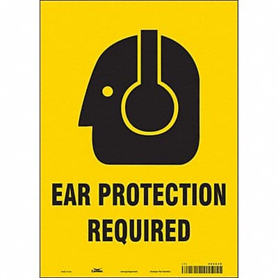Safety Sign 14 in x 10 in Vinyl