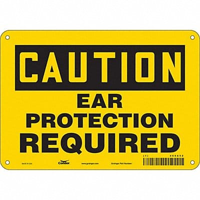 Safety Sign 7 in x 10 in Polyethylene