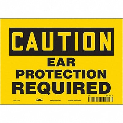 Safety Sign 7 inx10 in Vinyl