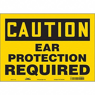 Safety Sign 10 in x 14 in Vinyl