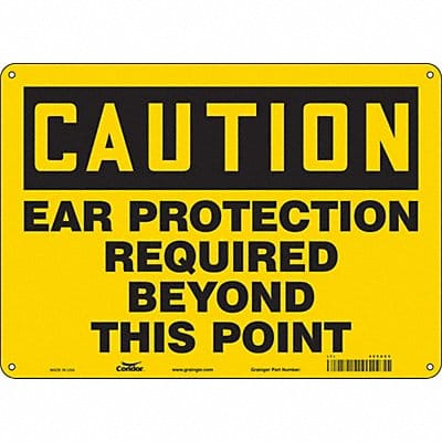 Safety Sign 10 inx14 in Aluminum