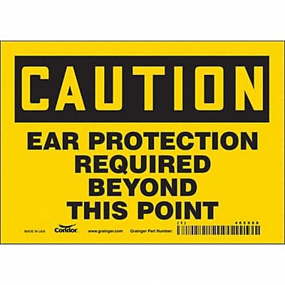 Safety Sign 5 inx7 in Vinyl