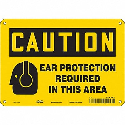 Safety Sign 7 in x 10 in Polyethylene