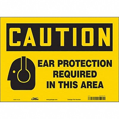 Safety Sign 10 inx14 in Vinyl
